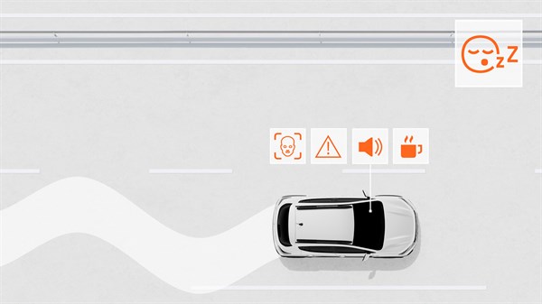 Dacia Sandero Stepway – Σύστημα ανίχνευσης απόσπασης προσοχής οδηγού (Driver attention monitoring system / DMS)